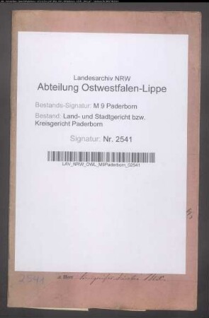 Erblasser: Nordhoff, Anna Maria: