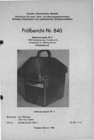 Elektrozaungerät EZ 6
