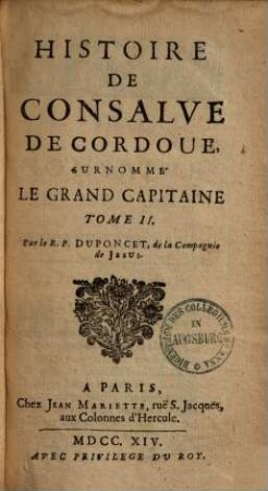 Histoire de Consalve de Cordoue, surnommé le grand Capitaine, 2