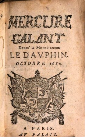 Le mercure galant. 1680, 10