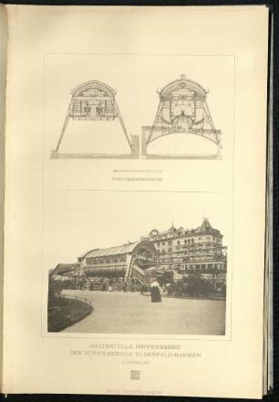 Concurrenzentwurf / Haltestelle Döppersberg der Schwebebahn Elberfeld-Barmen / Ausführung
