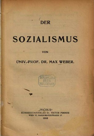 Der Sozialismus