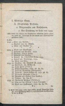 I. Weltlicher Staat
