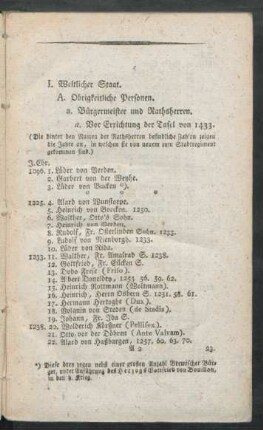 I. Weltlicher Staat
