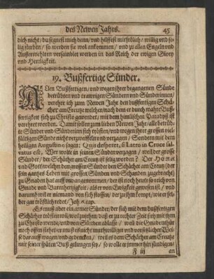 19. Bußfertige Sünder.