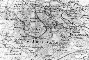 Hoyerswerda-Schwarzkollm. Atlas von Schlesien, Kreis Hoyerswerda, Verlag C. Flemming/Glogau, um 1850