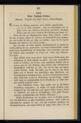 XXX. Ueber Vorschuß-Vereine