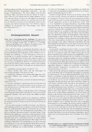 828-830 [Rezension] Schmidt-Clausen, Kurt, August Marahrens, Landesbischof in Hannover