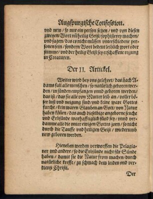 Der II. Artickel.