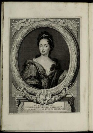 Anna Maria Aloysia Cosmi III. M.E. Ducis Filia Johannis Guilelmi Comitis Palat. Rheni Et Elect.Uxor