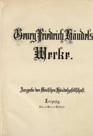 Georg Friedrich Händel's Werke, Band 61. Silla : opera