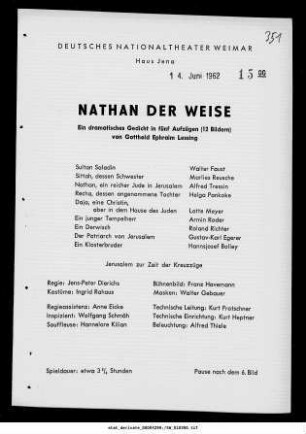 Nathan der Weise