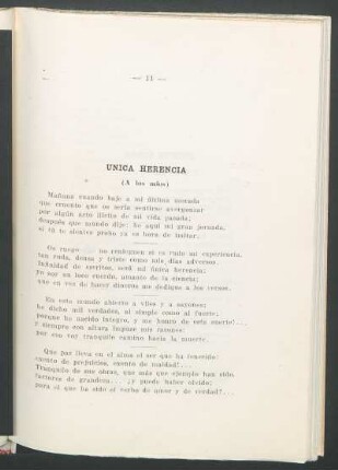 Única Herencia : (A los míos)