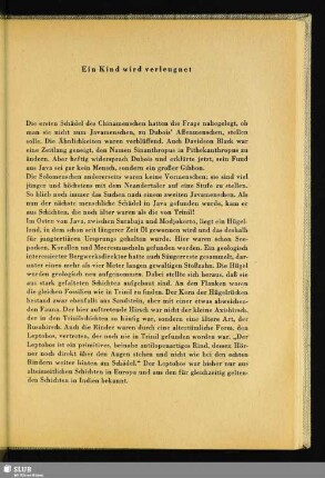 Ein Kind wird verleugnet
