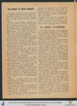 Le "Canard" est hollandais.