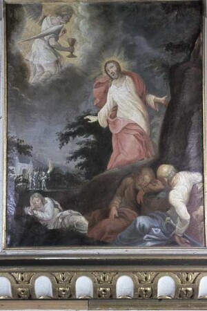 Typologische Darstellung von Szenen des Neuen Testaments — Agonie Christi