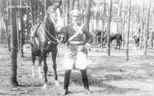 Kronprinz Wilhelm mit Pferd