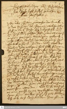 Brief von Christiana Sophia Otto an August Hermann Francke.