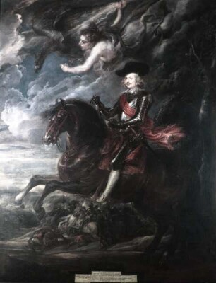 Ferdinand von Österreich in der Schlacht von Nördlingen