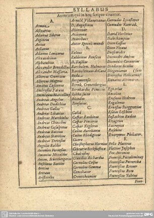 Syllabus.