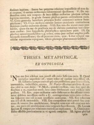 Theses metaphysicæ.