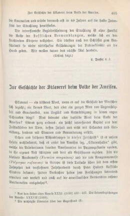 405-425 Zur Geschichte der Sklaverei beim Volke der Ameisen