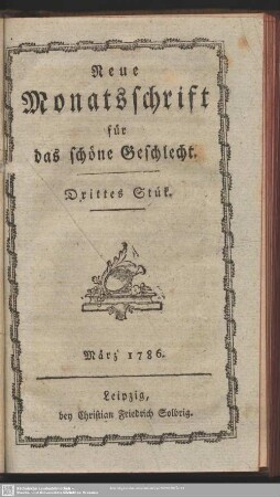 Drittes Stük. März 1786