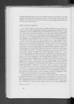 Der Tauschverkehr