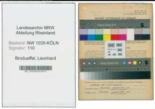 Entnazifizierung Leonhard Brodueffel , geb. 01.01.1901 (Steiger)