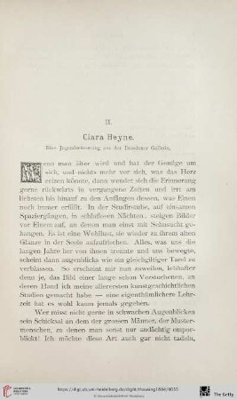 II. Clara Heyne