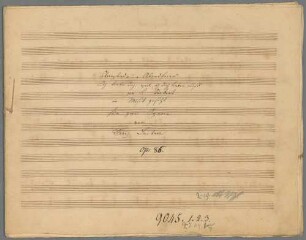 3 Lieder, 2 Singstimmen, Klavier, op. 86. - BSB Mus.Schott.Ha 9361-2
