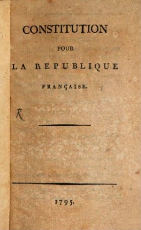 Constitution de la République française