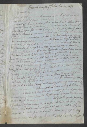 Brief von Ludovica (Lulu) Le Page Renouf an ihren Sohn Louis Le Page Renouf