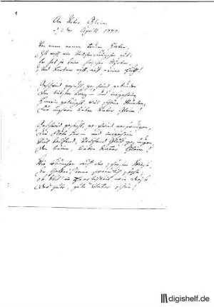 1: Brief von Johann Wilhelm Ludwig d. Jüngere Gleim an Johann Wilhelm Ludwig Gleim