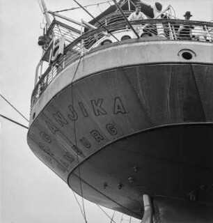Das Heck der Tanganjika : Das Heck des Schiffes Tanganjika