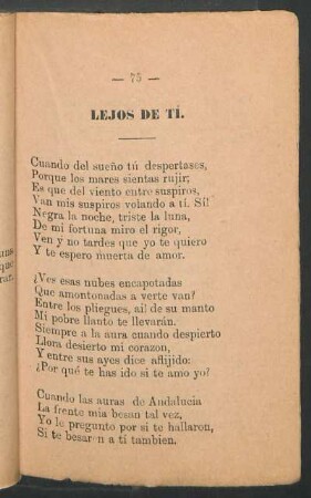 Lejos de tí.