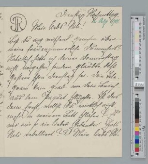 Brief an Richard Dehmel