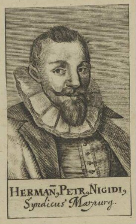 Bildnis des Hermannus Petrus Nigidius
