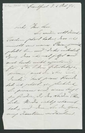 Brief an Martin Levy : 02.10.1891
