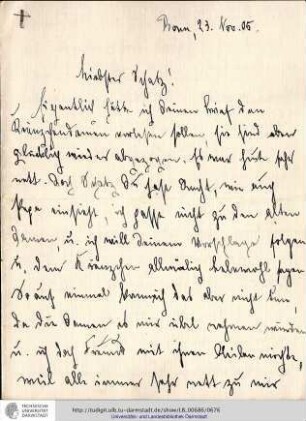 Brief vom 23.11.1905
