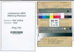 Entnazifizierung Karl Ehlig , geb. 27.12.1907 (Kraftfahrer)