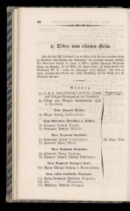 4) Orden vom eisernen Helm.
