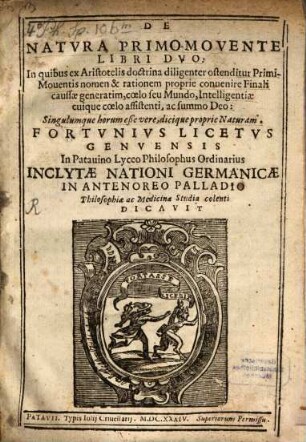 De natura primo movente : libri II.