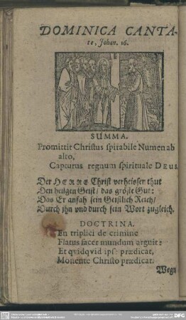 Dominica Cantate, Johan. 16.