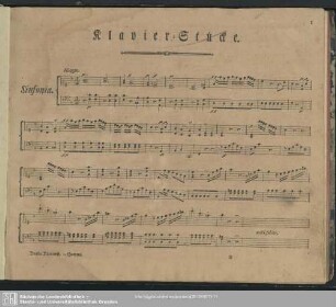 Klavier-Stücke.