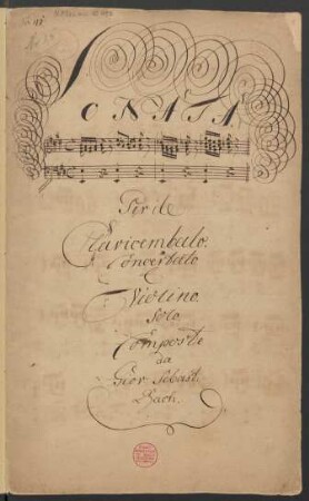Sonaten; vl, cemb; E-Dur; BWV 1016