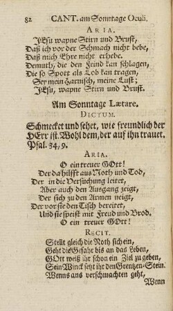 Am Sonntage Laetare.