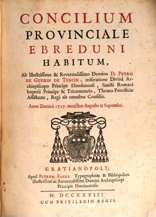 Concilium provinciale Ebreduni habitum