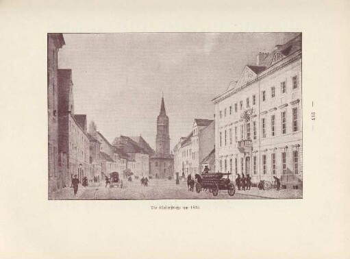 Die Klosterstraße um 1830