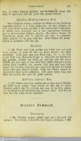 Kleines Backwerk